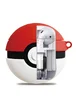 Силиконовый футляр Pokemon series для наушников AirPods Pro + кольцо Покебол/Красно-белый