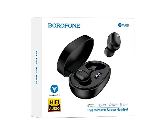 Bluetooth наушники BOROFONE BW06 Черный