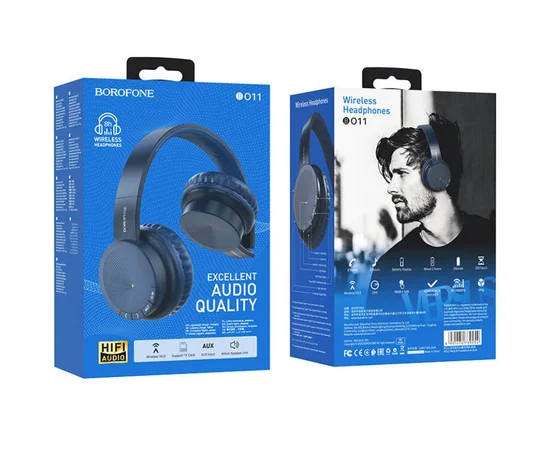 Bluetooth наушники BOROFONE BO11 Blue