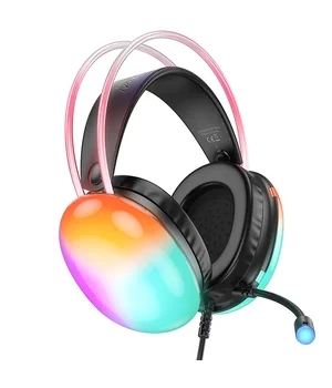 Накладні навушники Hoco W109 Plus Rich USB7.1 channel gaming Black