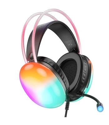 Накладные наушники Hoco W109 Plus Rich USB7.1 channel gaming Black