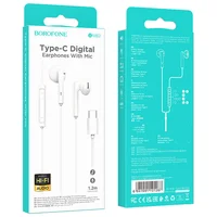 Навушники Borofone BM82 Art music to Type-C White