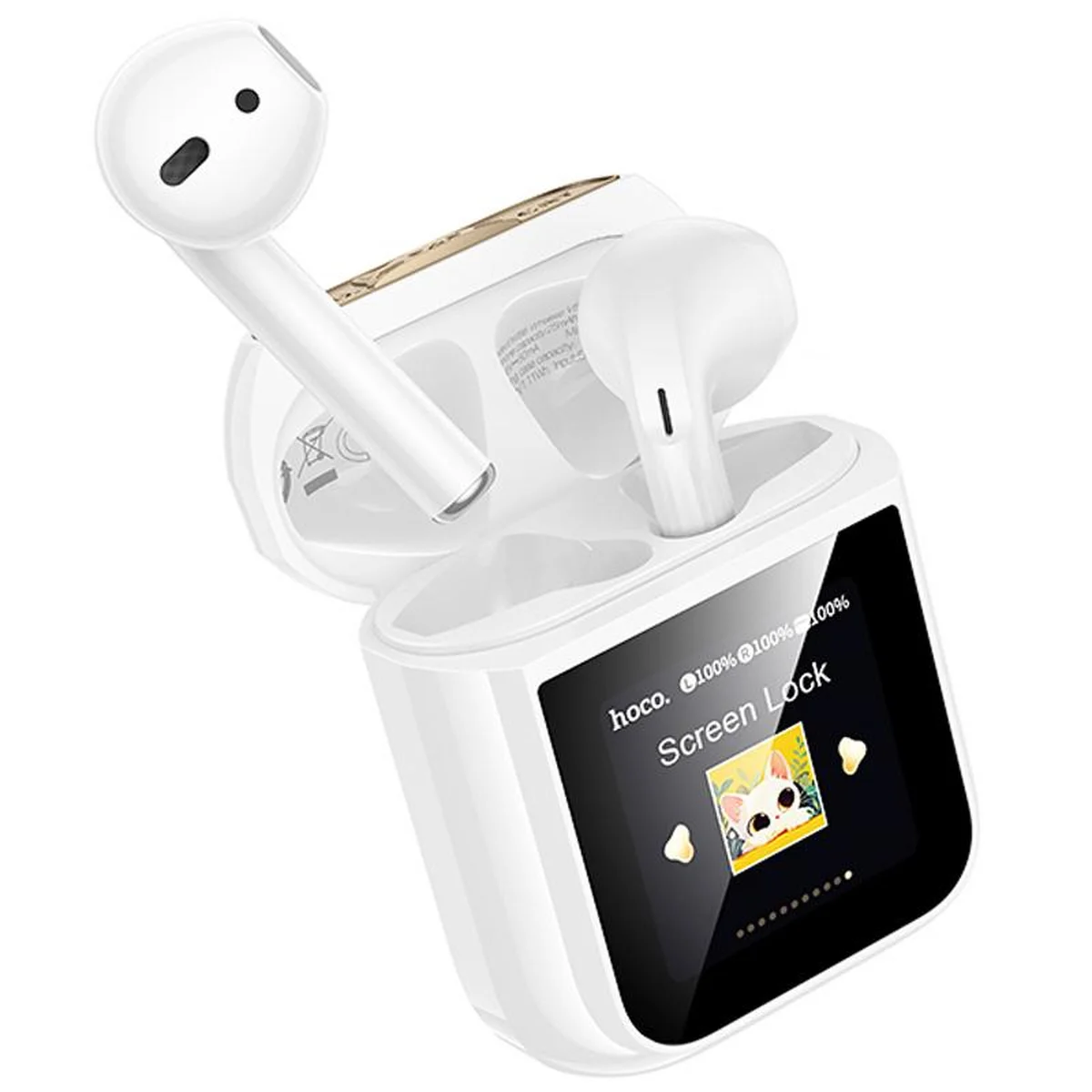 Беспроводные TWS наушники Hoco EW86 Cat White