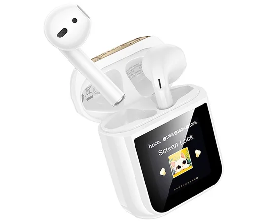 Беспроводные TWS наушники Hoco EW86 Cat White