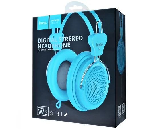 Стерео Наушники Hoco W5 Manno Синий