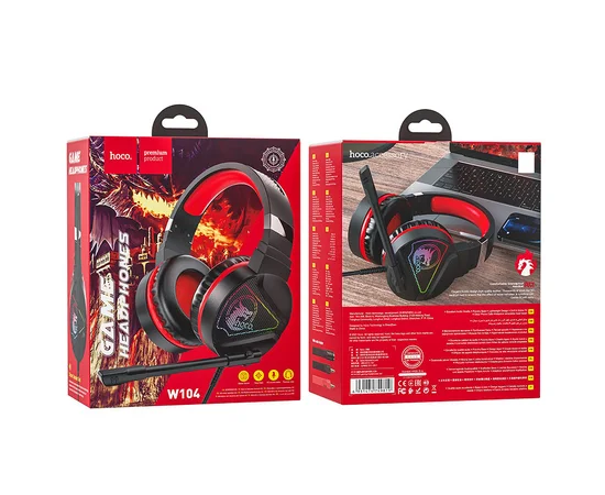 Стерео Наушники Hoco W104 Drift Красный