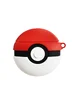 Силиконовый футляр Pokemon series для наушников AirPods Pro + кольцо Покебол/Красно-белый
