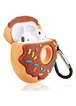 Силиконовый футляр Donut для наушников AirPods Коричневый