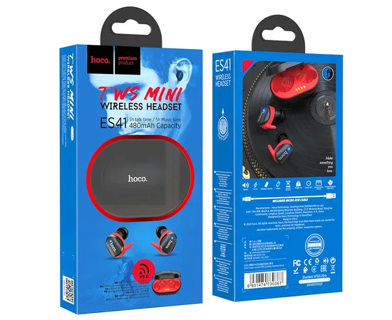 Bluetooth наушники HOCO ES41 Черный