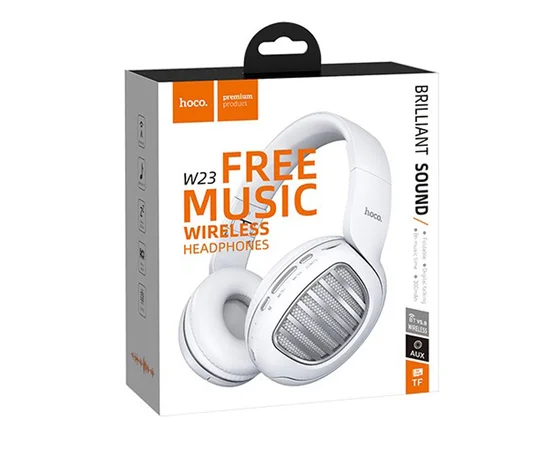Bluetooth наушники Hoco W23 Белый