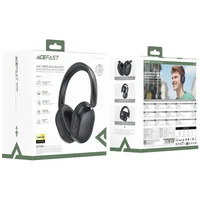 Накладные беспроводные наушники Acefast H12 ANC Black