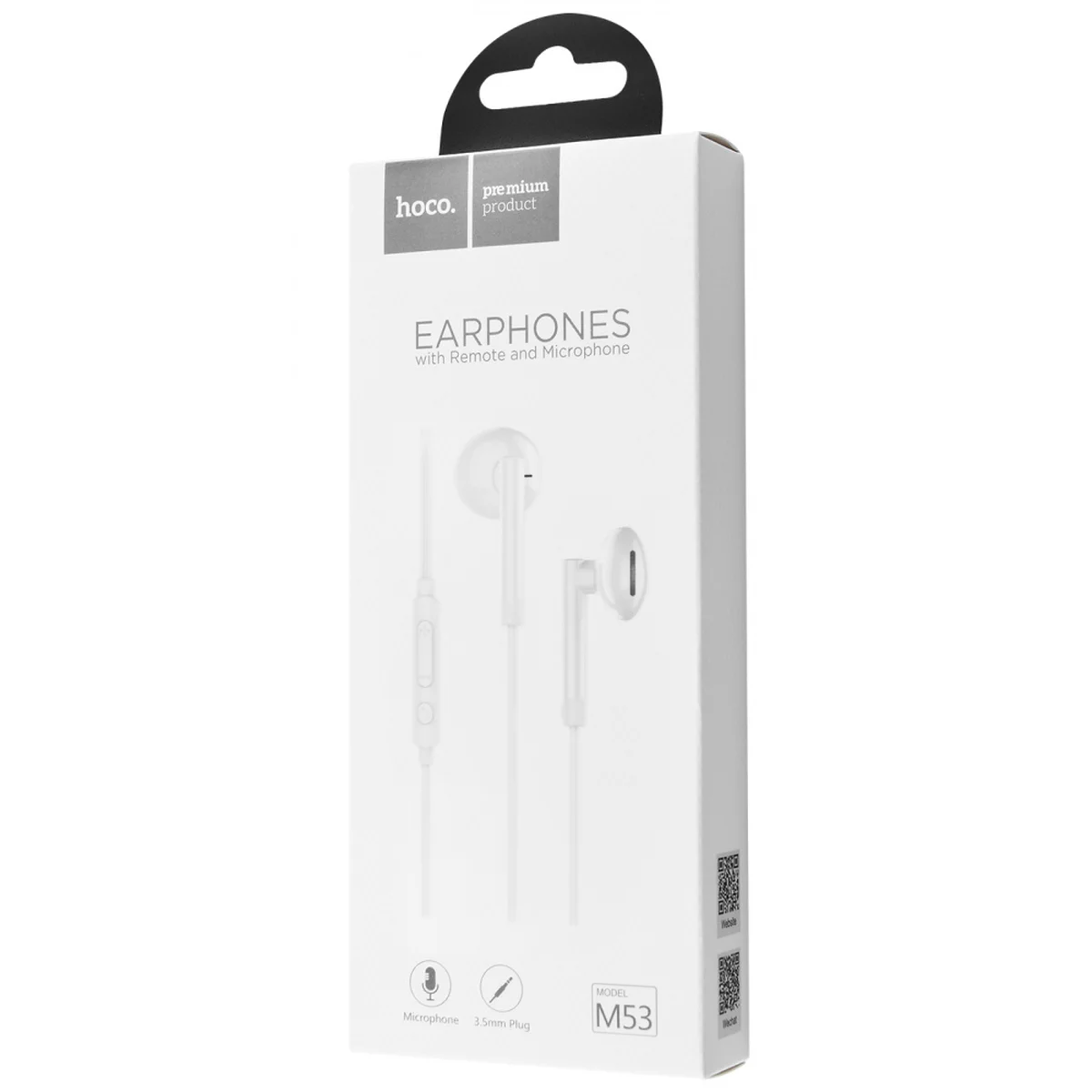 Стерео Навушники Hoco M53 Exquisite Sound With Microphone Білий