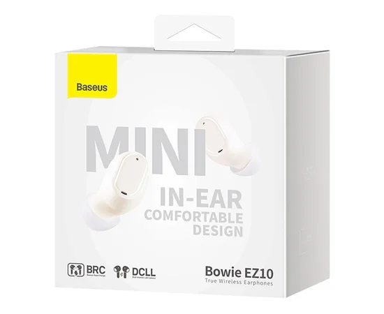 Бездротові навушники TWS Baseus Bowie EZ10 OS (A00054300116-Z) White