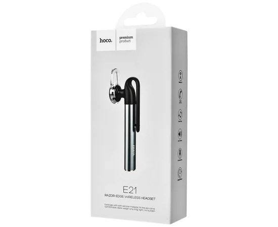 Bluetooth Гарнитура Hoco E21 Razor-Edge Серый