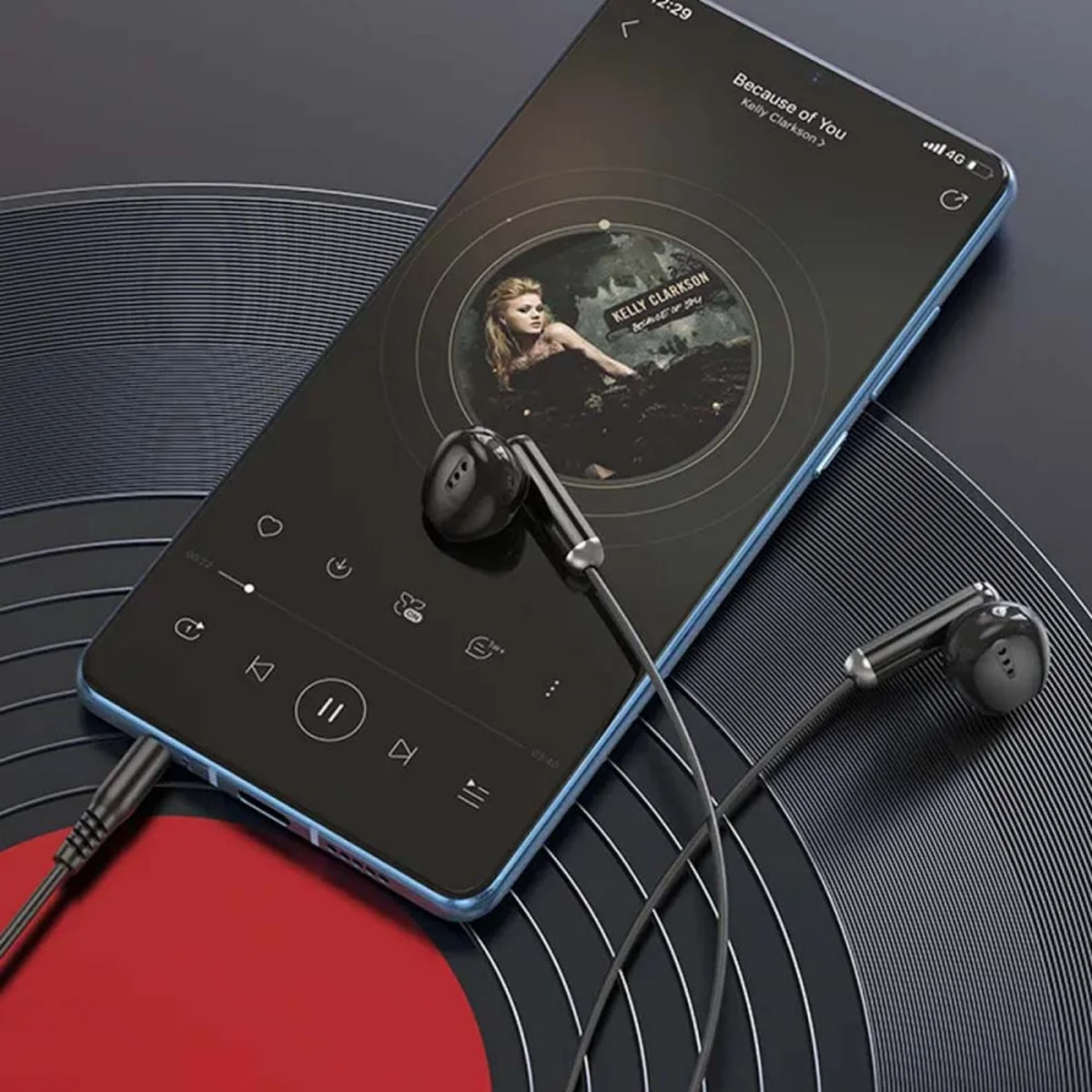 Наушники Borofone BM89 Surpass universal (3.5mm/1.2m) Black