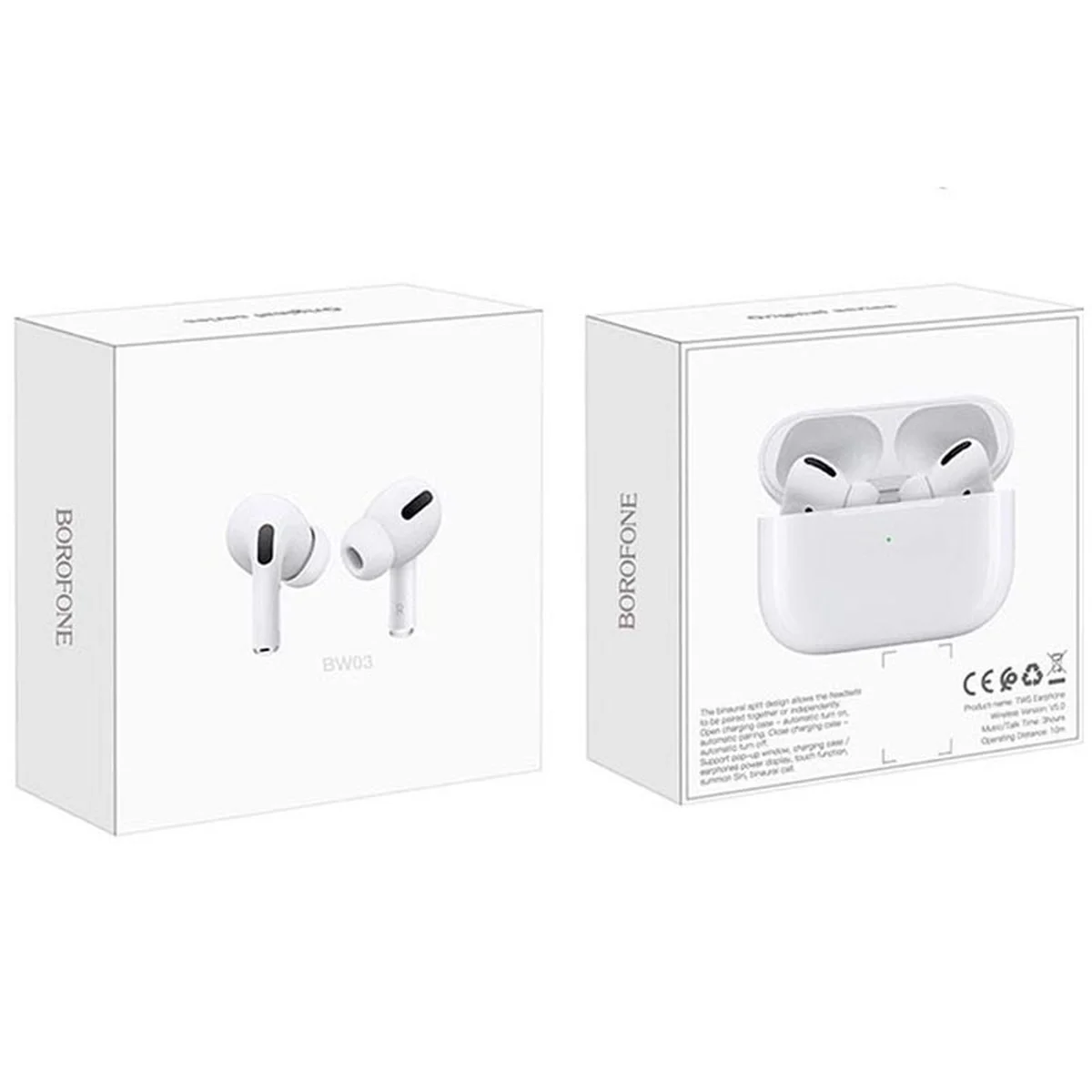 Bluetooth наушники BOROFONE BW03 Plus White