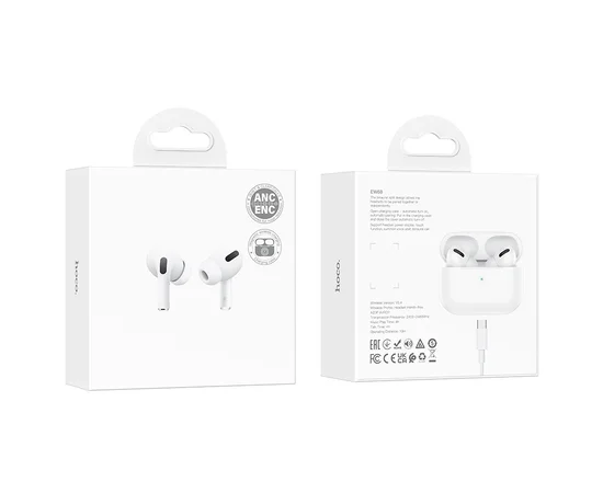 Беспроводные TWS наушники Hoco EW68 ANC+ENC White