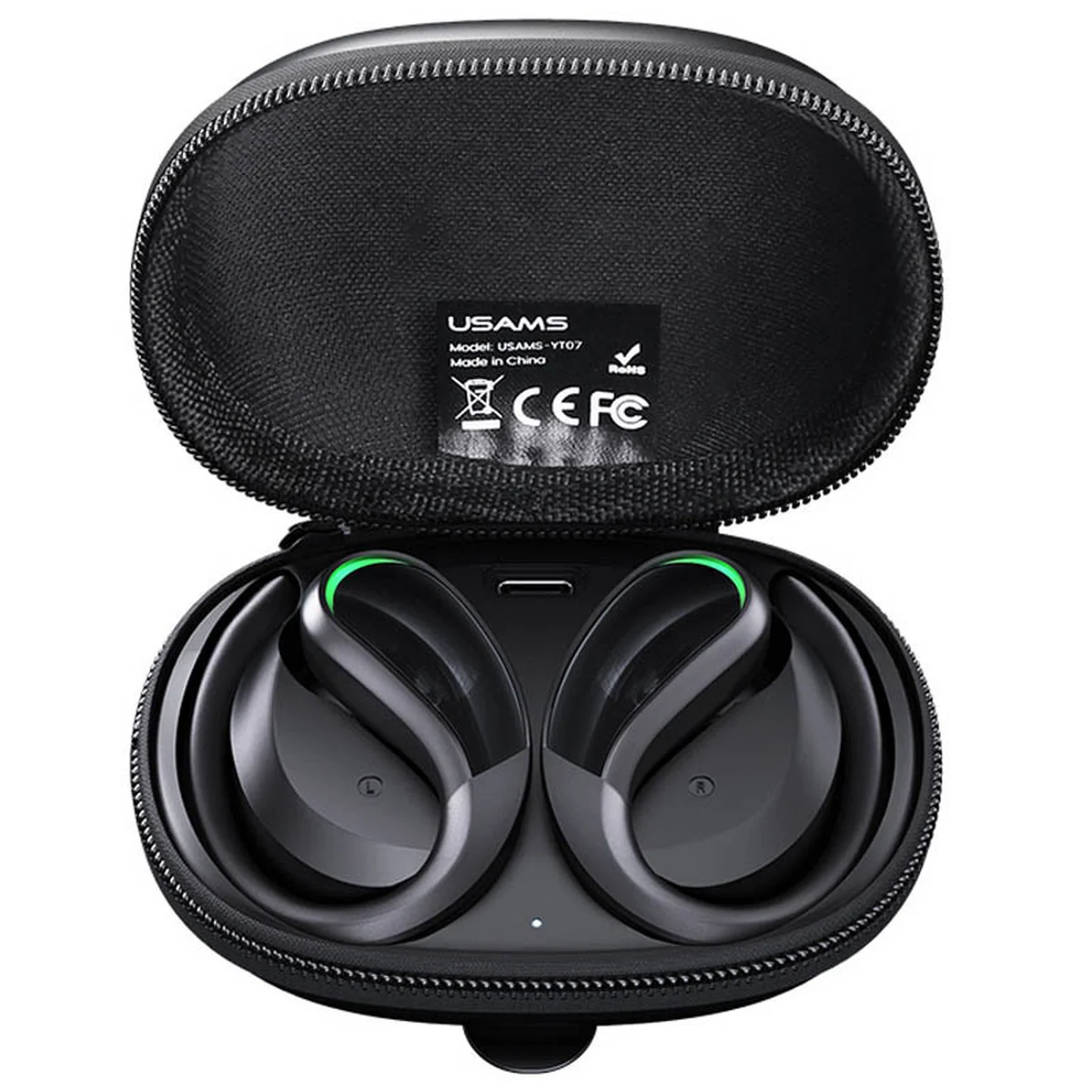 Беспроводные TWS наушники USAMS-YT07 Sports BT5.0 Черный