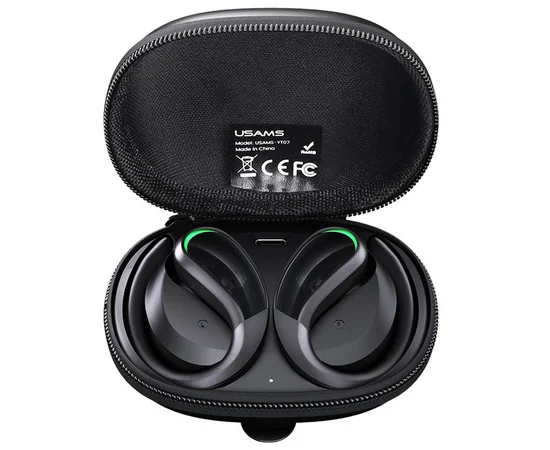 Беспроводные TWS наушники USAMS-YT07 Sports BT5.0 Черный