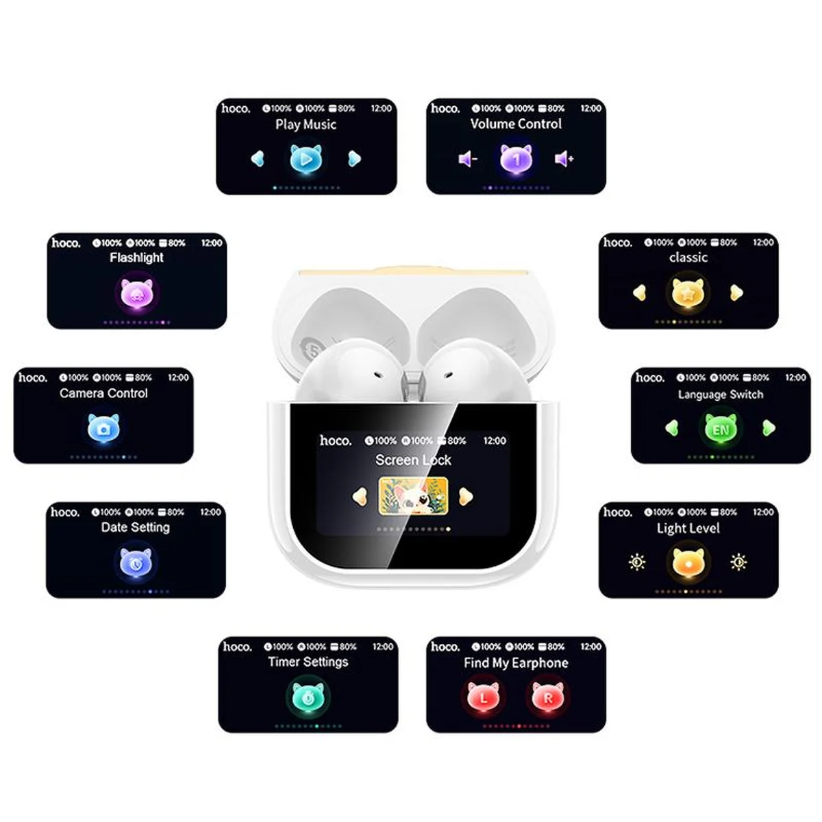 Беспроводные TWS наушники Hoco EW89 Kissa White