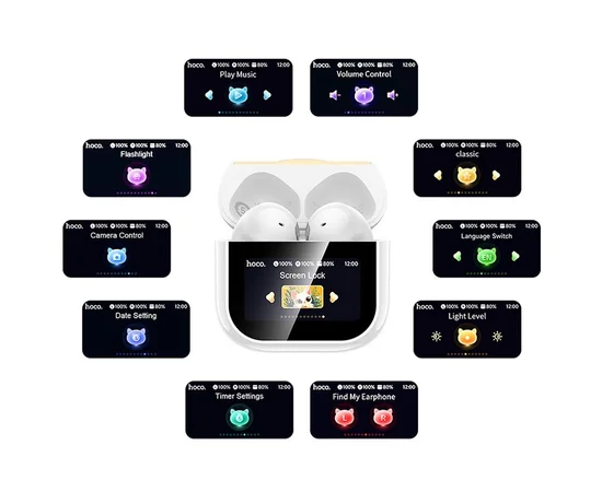 Беспроводные TWS наушники Hoco EW89 Kissa White