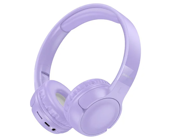 Накладные беспроводные наушники BOROFONE BO32 Show Purple