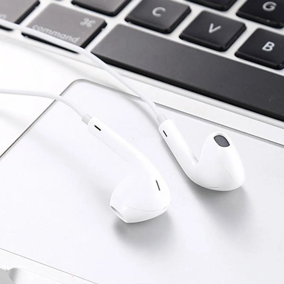 Гарнитура EarX для Apple iPhone с регулировкой громкости, разъём Lightning, (box) Белый