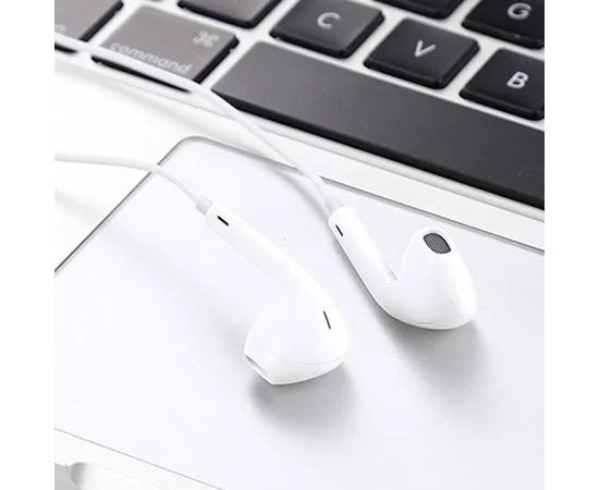 Гарнитура EarX для Apple iPhone с регулировкой громкости, разъём Lightning, (box) Белый