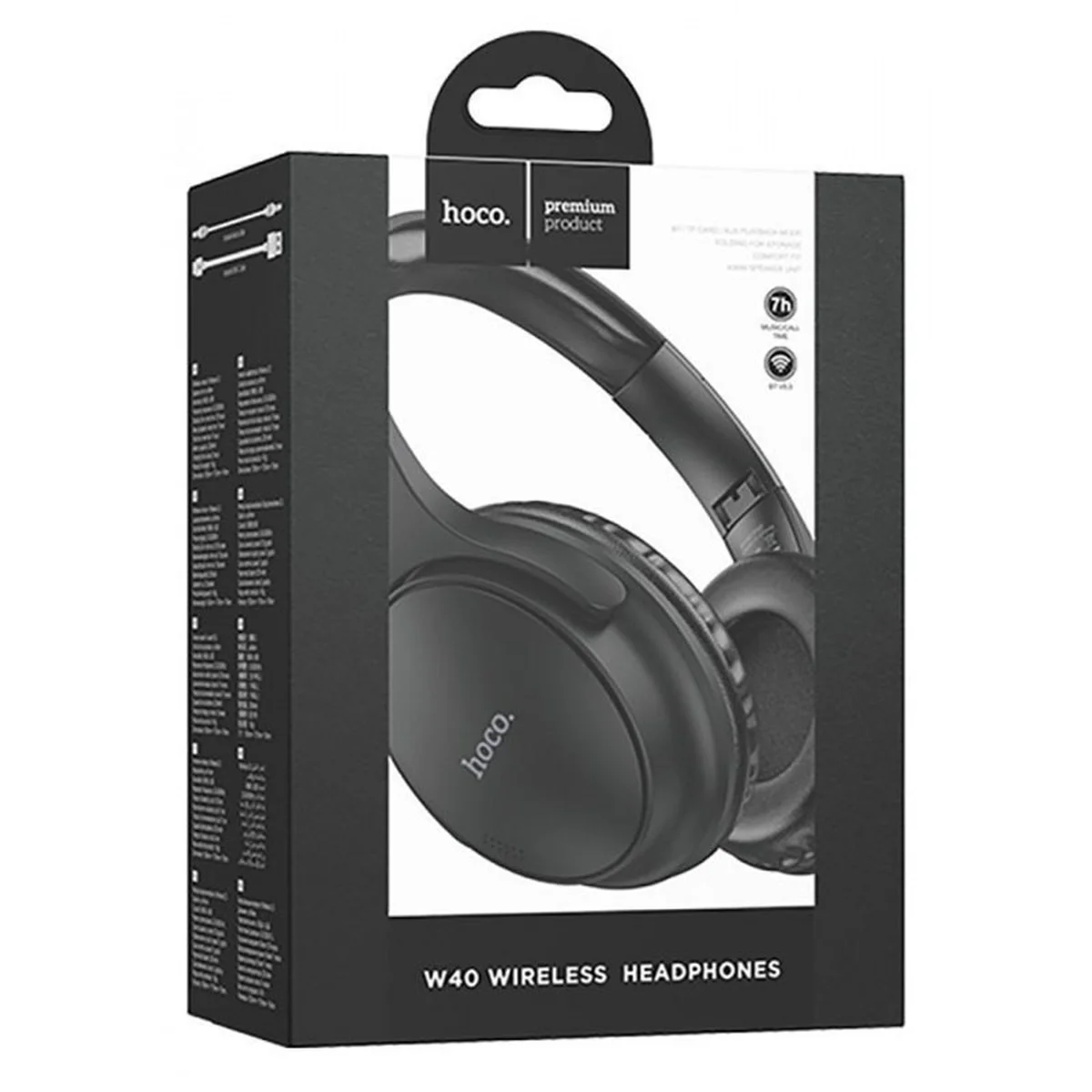 Bluetooth навушники Hoco W40 Mighty Black