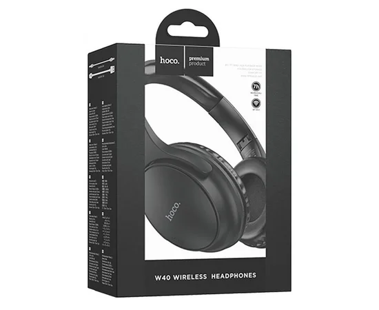 Bluetooth наушники Hoco W40 Mighty Black