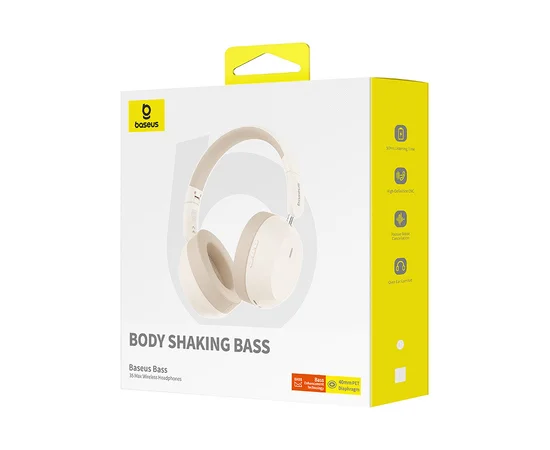 Накладные беспроводные наушники Baseus Bass 35 Max (A00070800) Stellar White