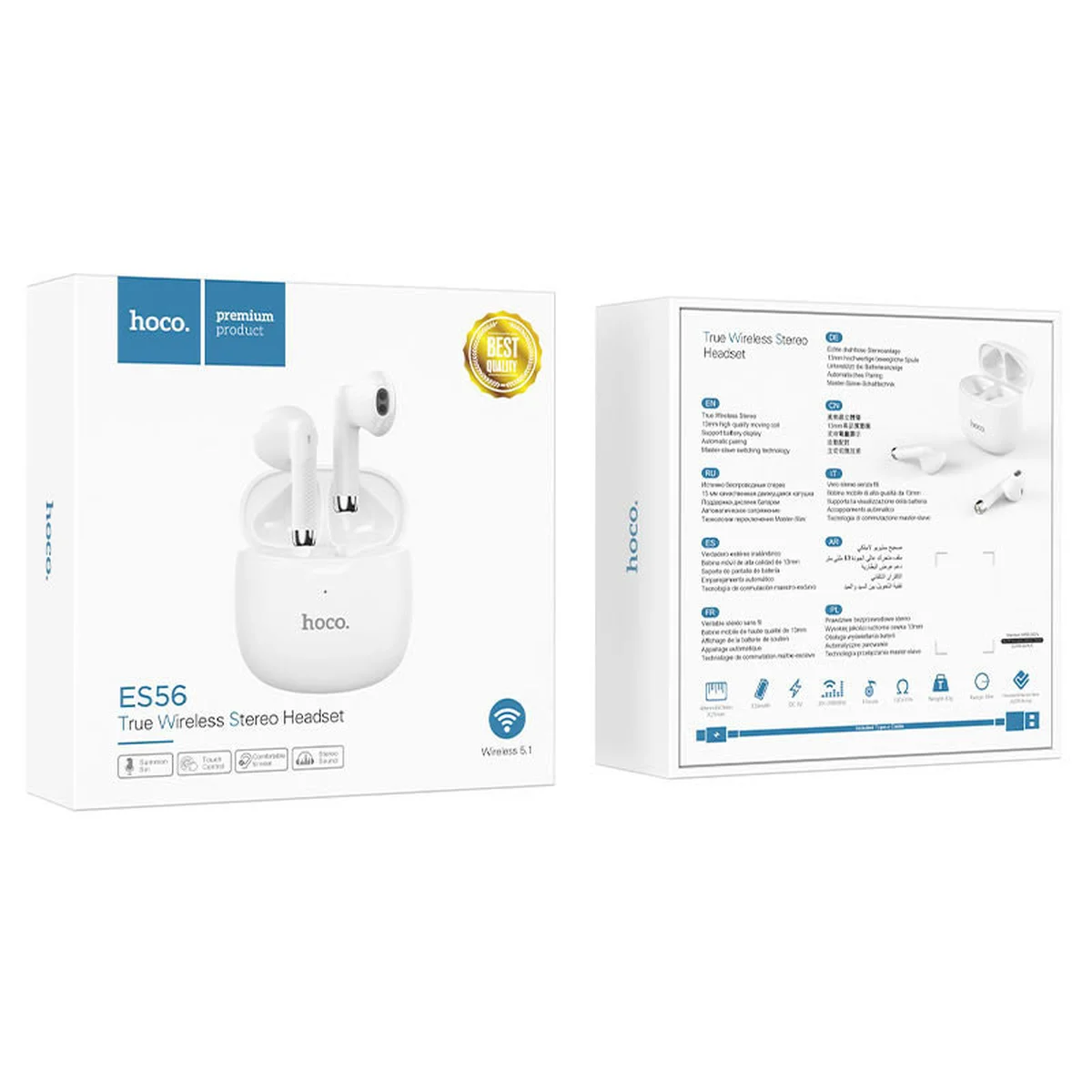 Bluetooth наушники HOCO ES56 Белый