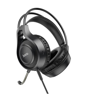 Накладні навушники Hoco W106 Tiger (3.5mm+3.5mm/1.8m) Black