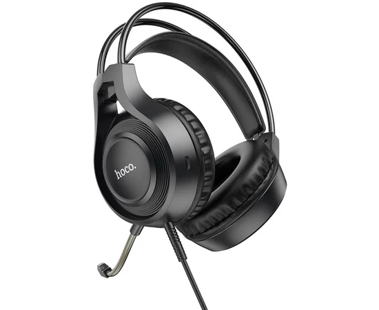 Накладные наушники Hoco W106 Tiger (3.5mm+3.5mm/1.8m) Black