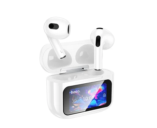 Бездротові TWS навушники Hoco EW81 Elegant with Touch Screen ANC White