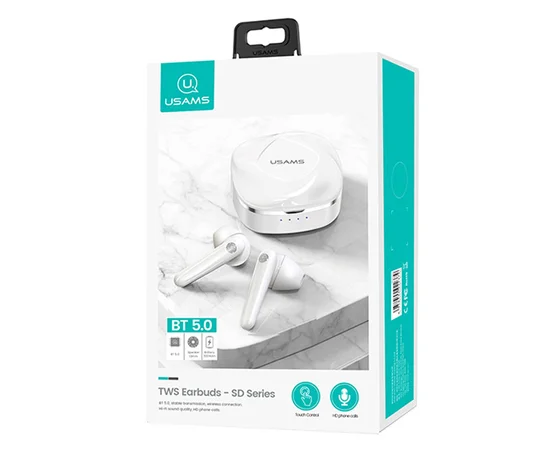 Беспроводные TWS наушники USAMS-SD BT 5.0 Белый