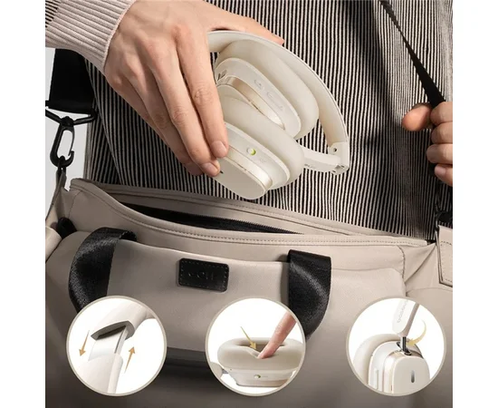 Накладные беспроводные наушники Baseus Bowie H1s Noise-Cancellation (A00075301) Stellar White