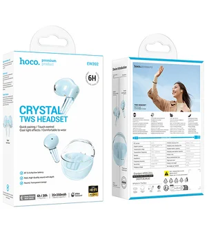 Бездротові TWS навушники Hoco EW202 Magic Blue