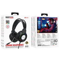 Накладные наушники Borofone BO112 Wave 3.5mm+USB Black