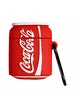 Силиконовый футляр Can для наушников AirPods2 Кока-Кола / Красный