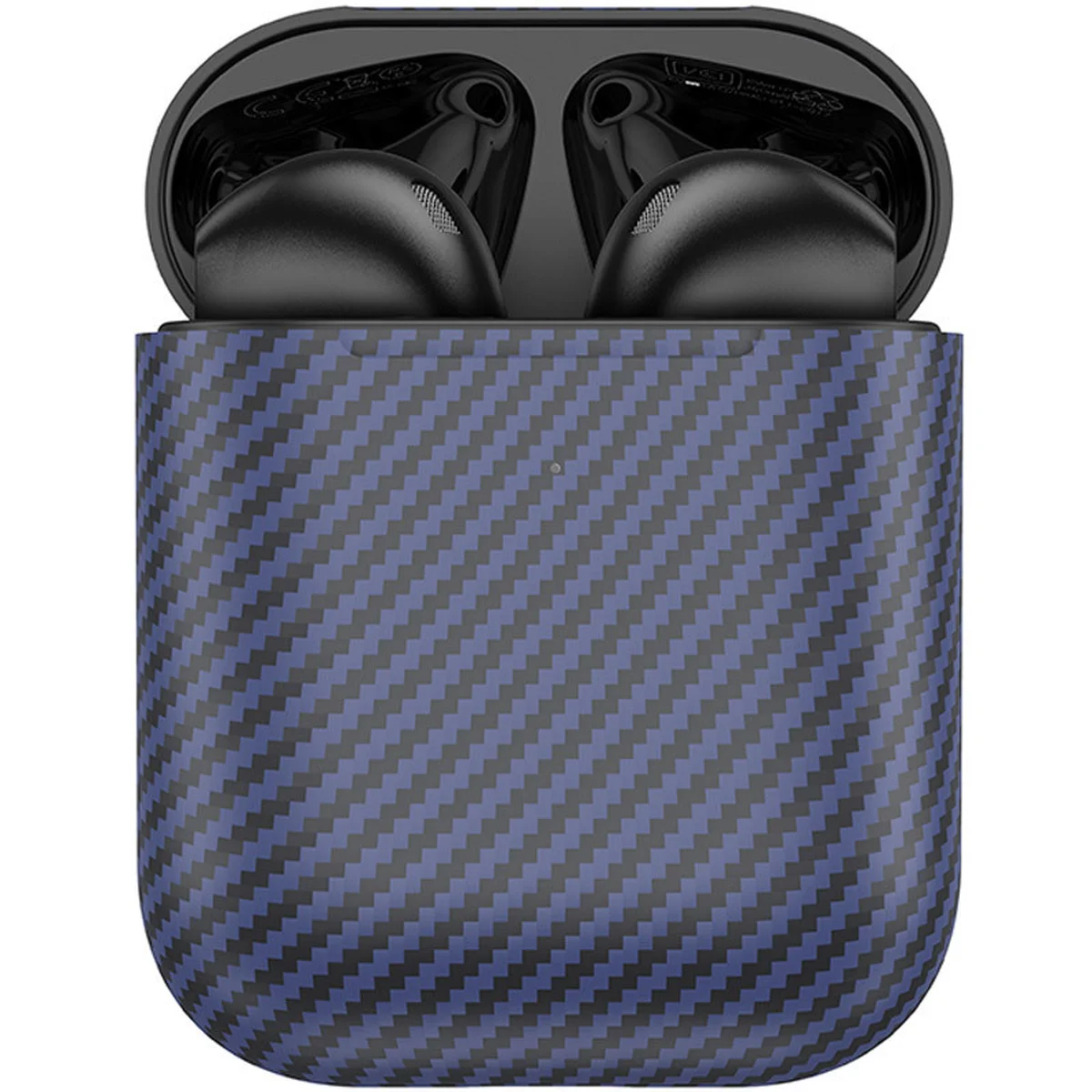 Беспроводные TWS наушники Hoco EW41 Plus (carbon fiber pattern version) Blue