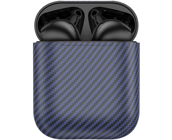 Беспроводные TWS наушники Hoco EW41 Plus (carbon fiber pattern version) Blue