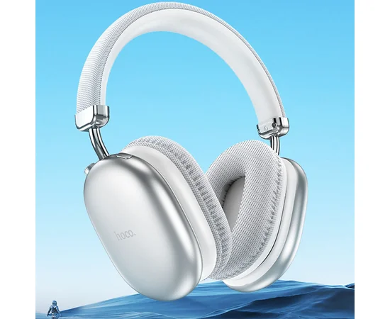 Накладные беспроводные наушники Hoco W35 Max Joy Silver