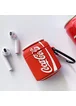 Силиконовый футляр Can для наушников AirPods2 Кока-Кола / Красный