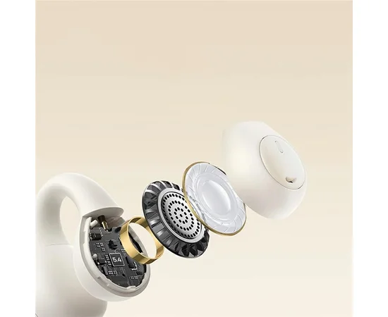 Беспроводные TWS наушники Baseus OS Bass 15 Clip Open-Ear (A00079500) Stellar White