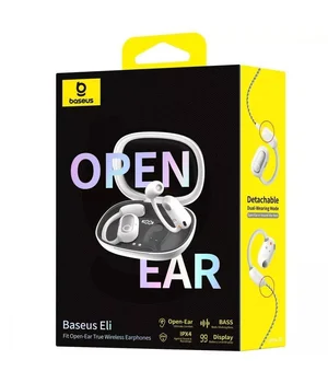 Бездротові навушники TWS Baseus Eli Fit OS Open-Ear (A00073200) Moon White