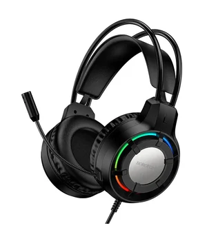 Накладные наушники Borofone BO112 Wave 3.5mm+USB Black
