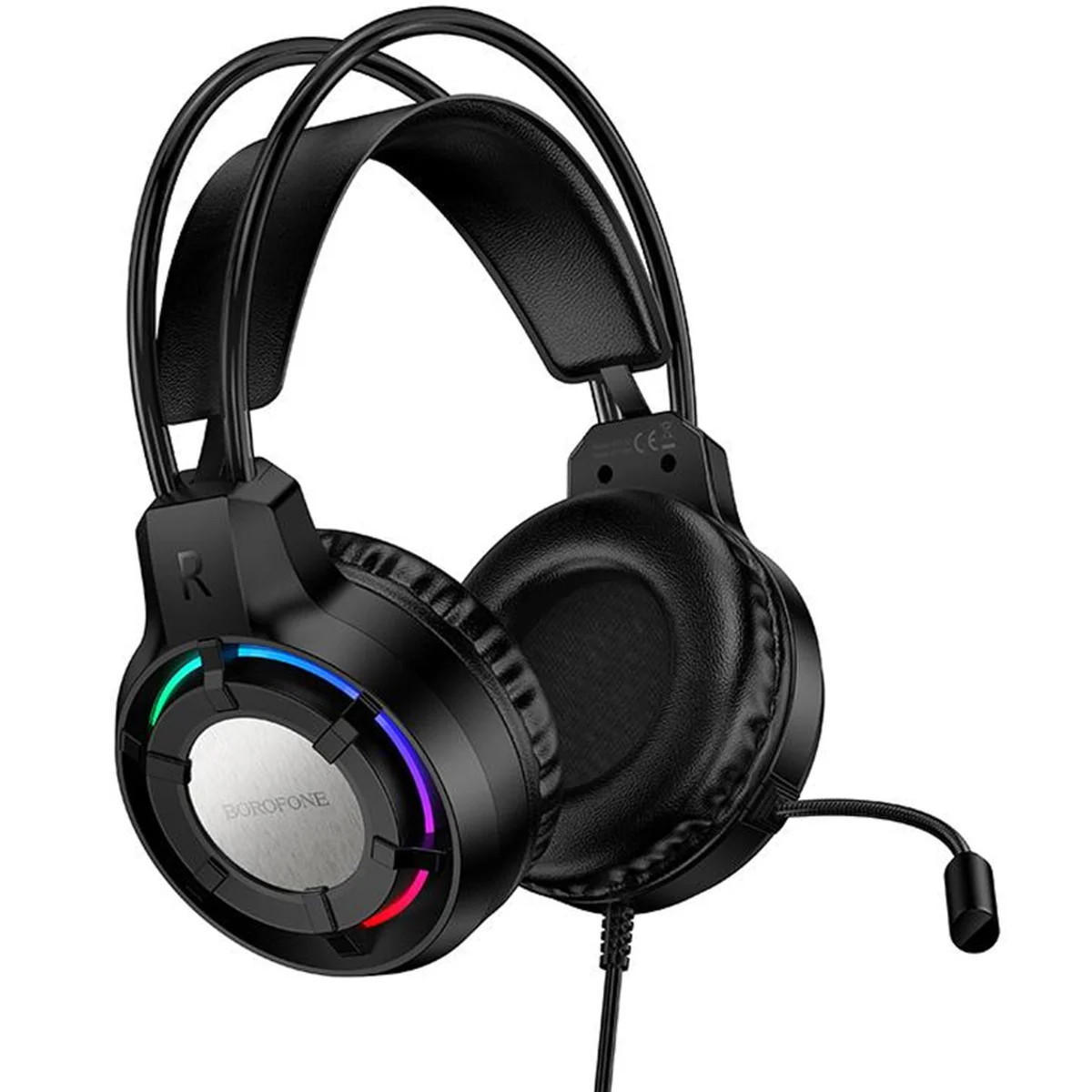 Накладные наушники Borofone BO112 Wave 3.5mm+USB Black
