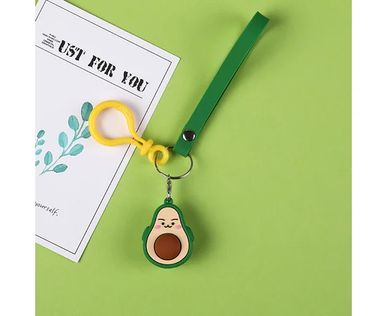 Силиконовый футляр Cute Charm для наушников AirPods2 Avocado Grown-up / Зеленый