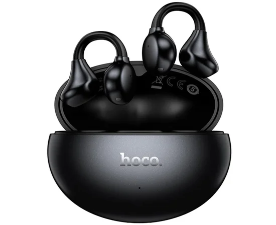 Беспроводные TWS наушники Hoco EA8 Warm clip-on (App) Metal gray